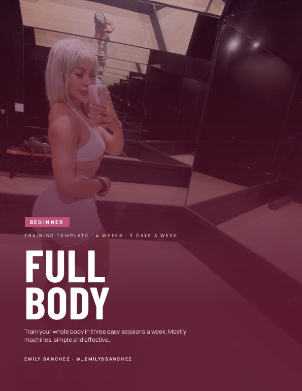 Beginner Full body program cover