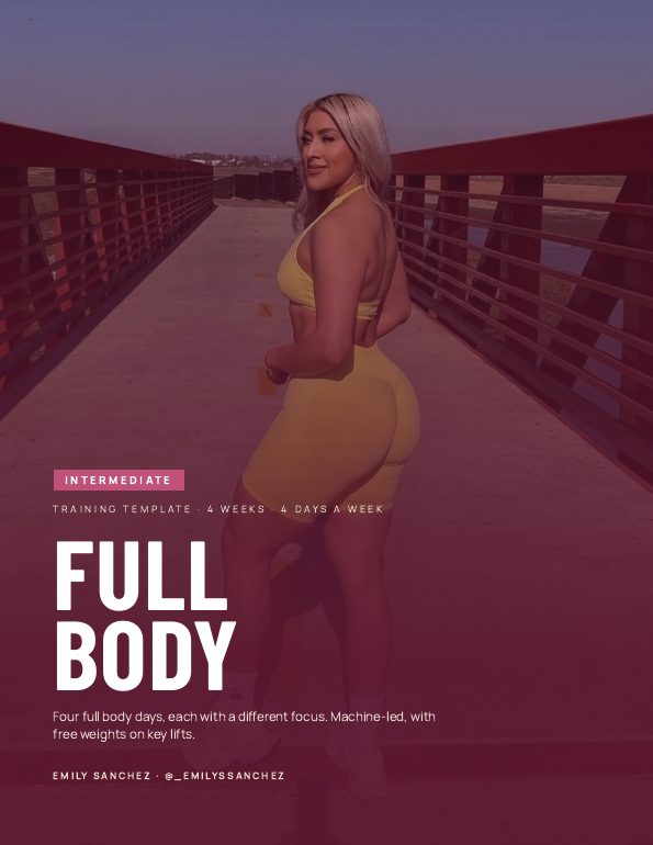 Intermediate Full body program cover