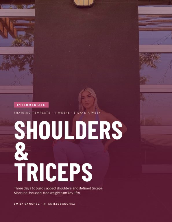 Intermediate Shoulders and triceps program cover